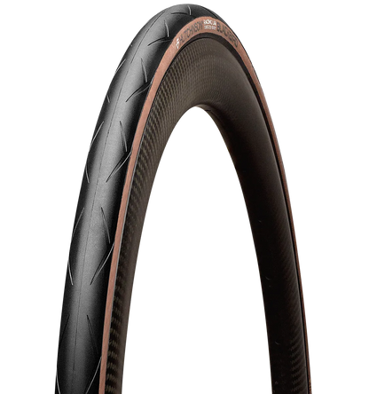 Pneus pour vélo de route légers hutchinson black bird flancs marron