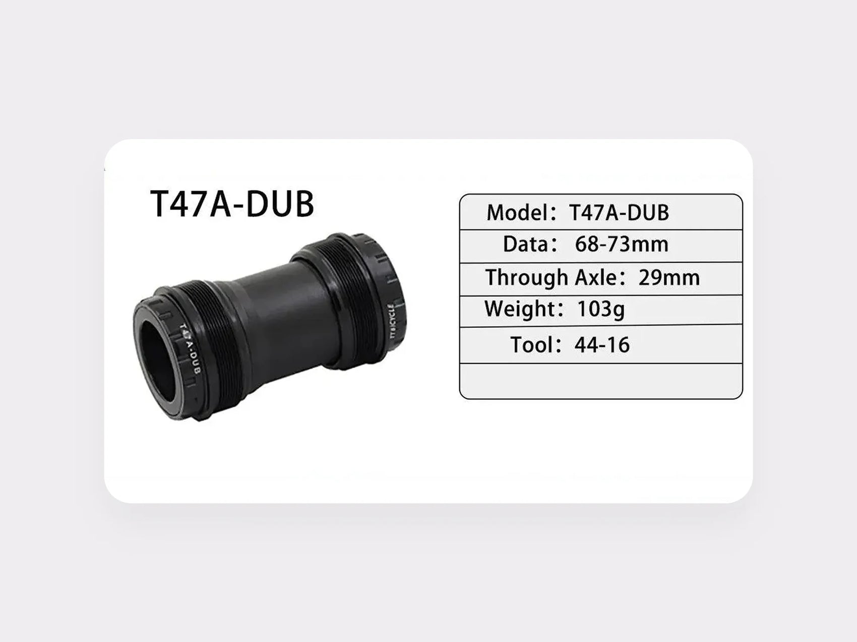 Gineyea T47 bottom bracket