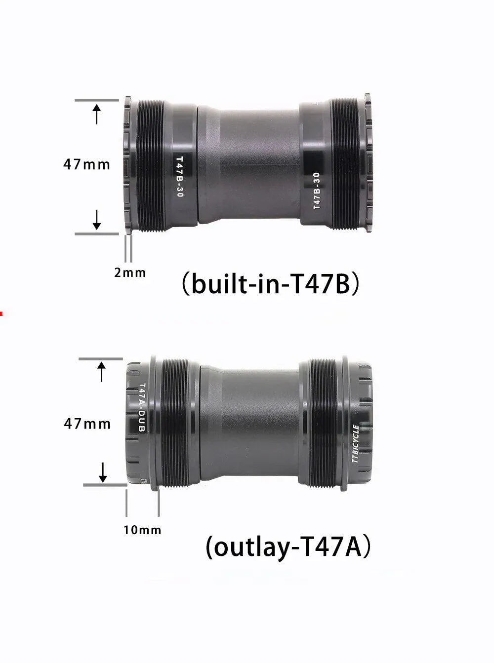 BOITIER DE PEDALIER | TT-BICY | T47 - CYKL.STORE