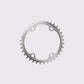 Petit plateau Cybrei couleur argent. Pour double plateau. Disponible de 34 dents à 38 dents