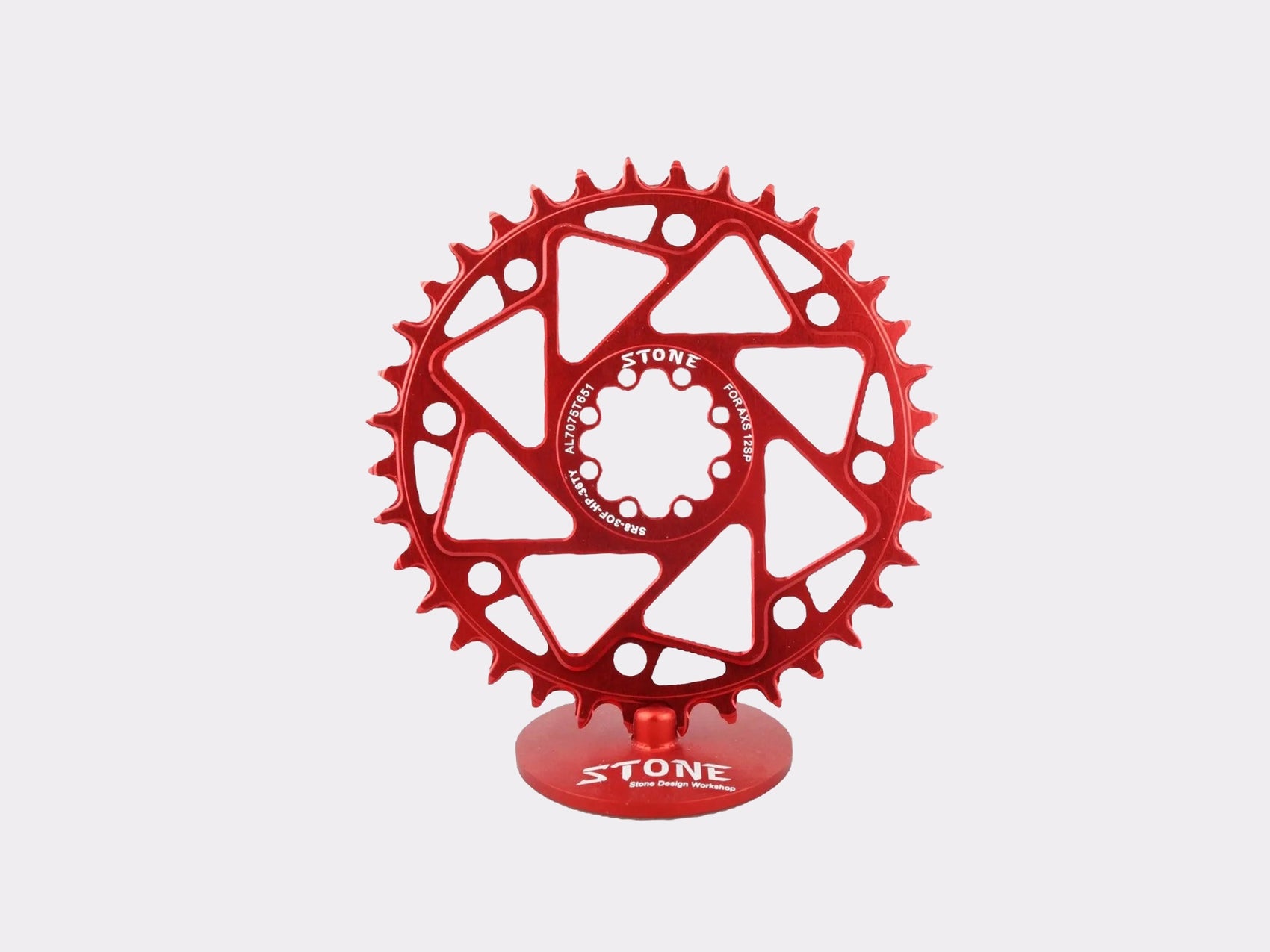 Stone Direct mount SRAM T-TYPE plateau VTT rouge