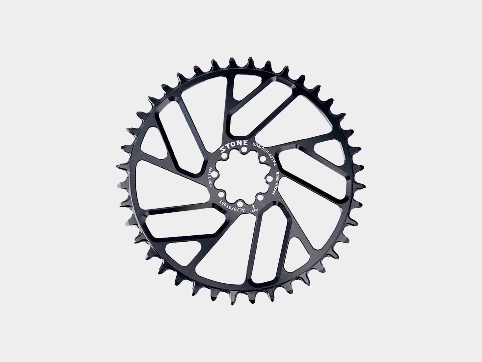 Plateau Stone Direct Mount pour chaîne SRAM Flattop. Compatible avec la gamme XPLR et Eagle