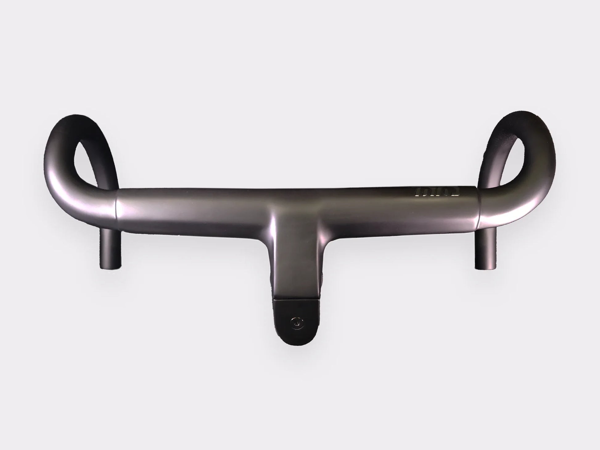 Vue inférieure du cockpit carbone CYKL GEN2 avec potence intégrée et système de fixation pour passage de câbles.