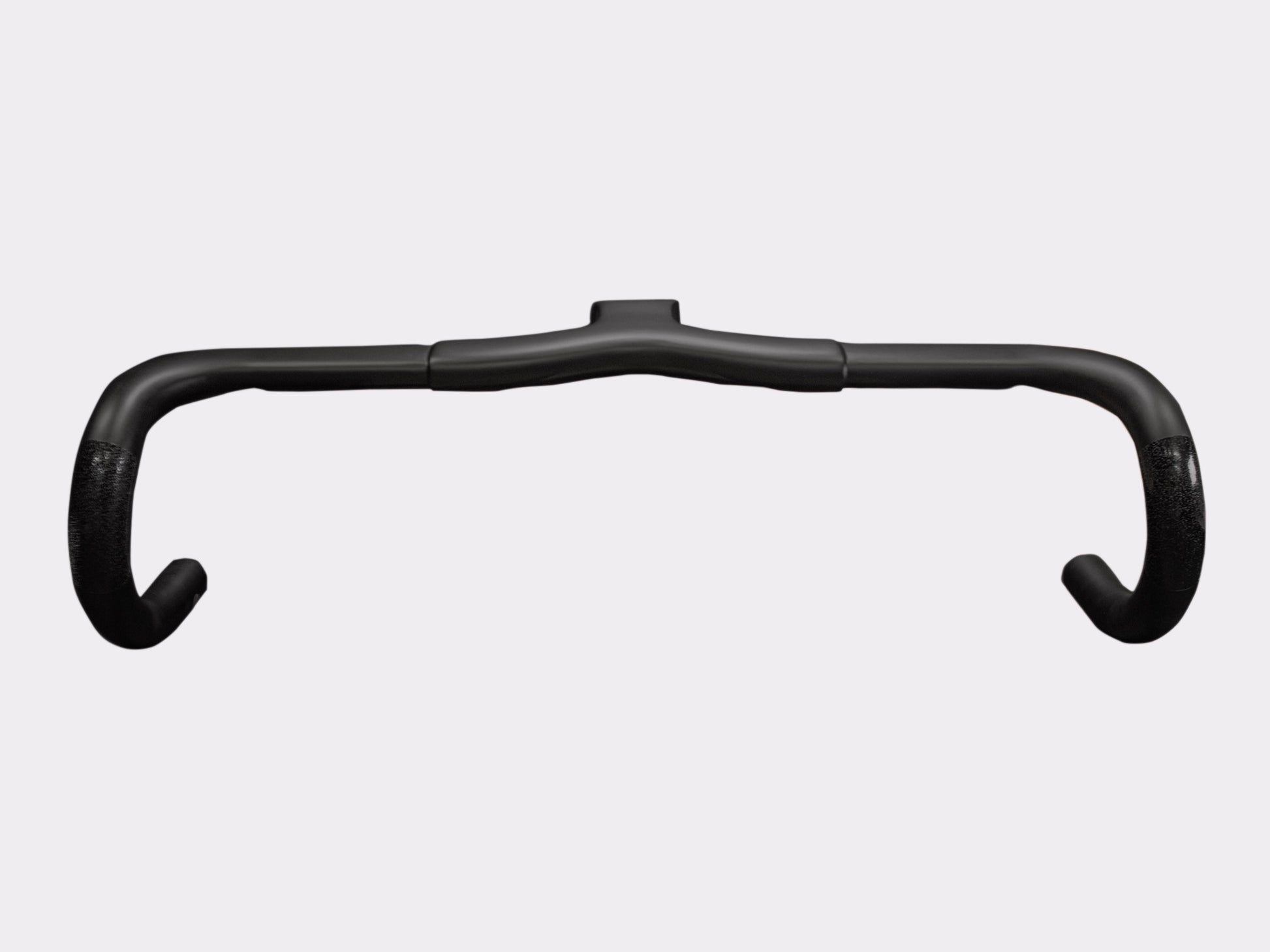 Cockpit gravel carbone CYKL G01, vue de face montrant l'architecture flex-curve anti-vibrations et le flare de 16 degrés.