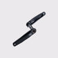 Paire de manivelles Stone VTT aluminium 7050-T7451 usiné CNC finition anodisée noire assemblée sur axe SRAM DUB 29 mm. (Noir)