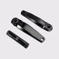 Kit manivelles Stone aluminium CNC noires démontées avec axe SRAM DUB 29 mm et interface de fixation Direct Mount 8 vis. (Noir)