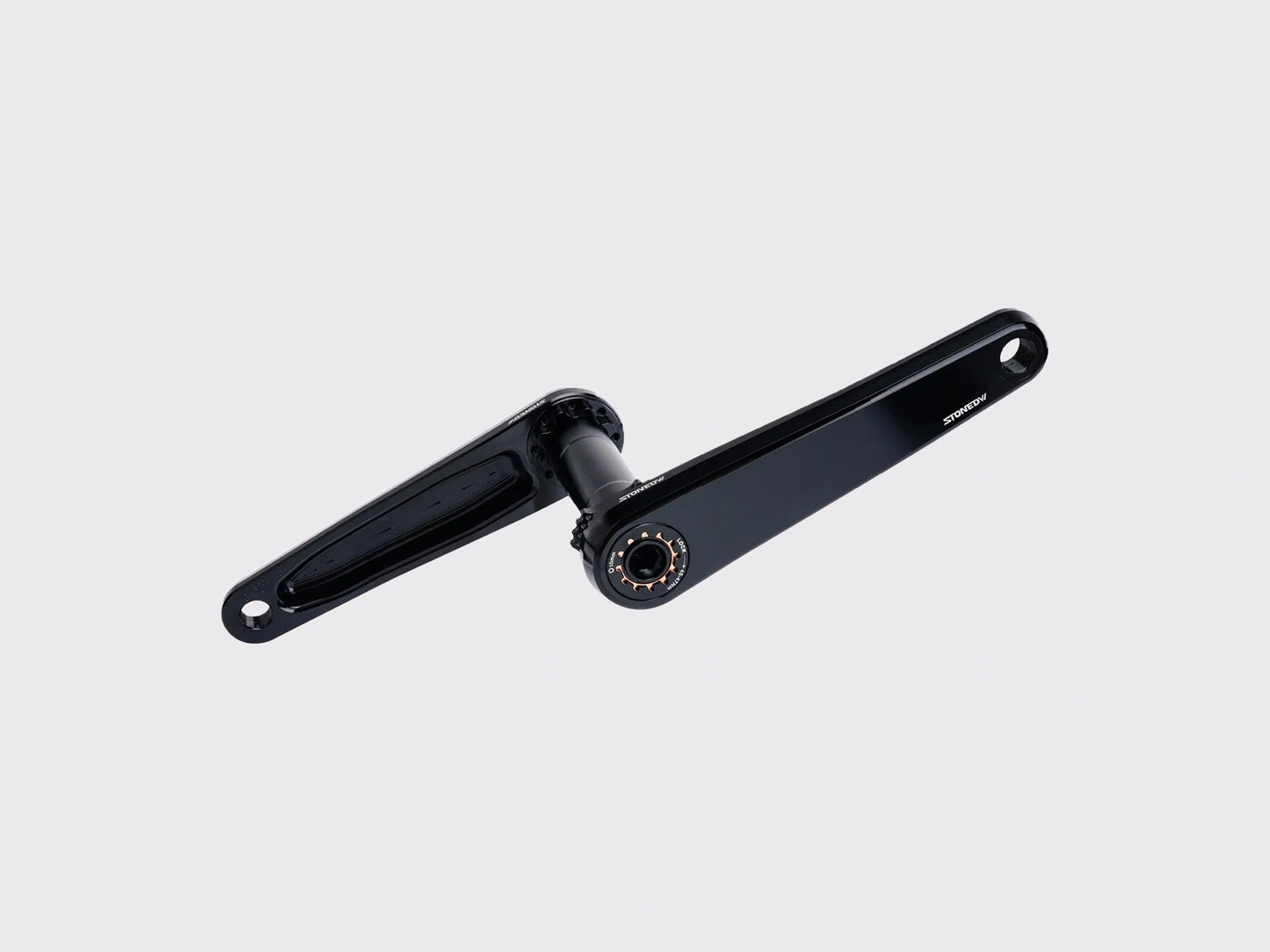 Pédalier complet Stone STONE en aluminium noir anodisé avec axe au standard SRAM DUB