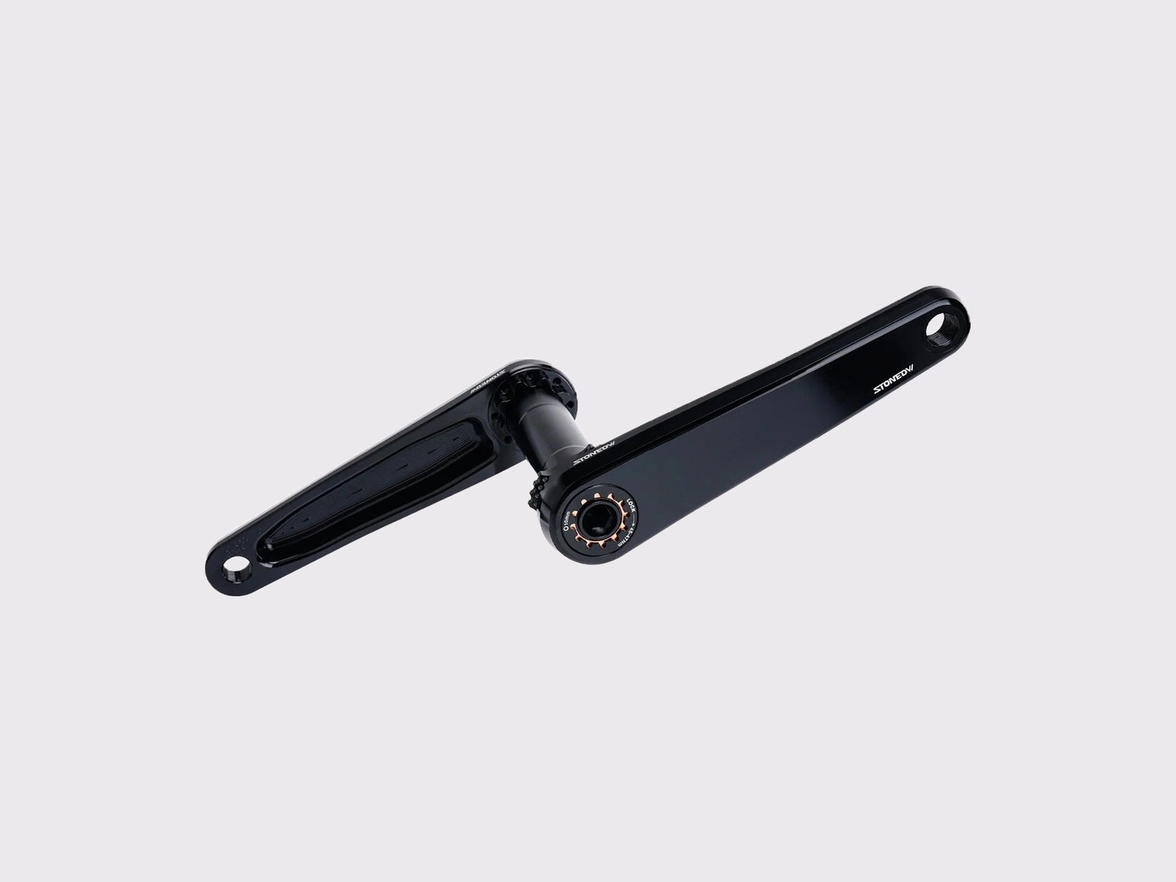 Pédalier complet Stone STONE en aluminium noir anodisé avec axe au standard SRAM DUB