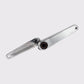 Pédalier complet Stone STONE en aluminium brut brossé avec axe DUB et empreinte de serrage à 8 vis