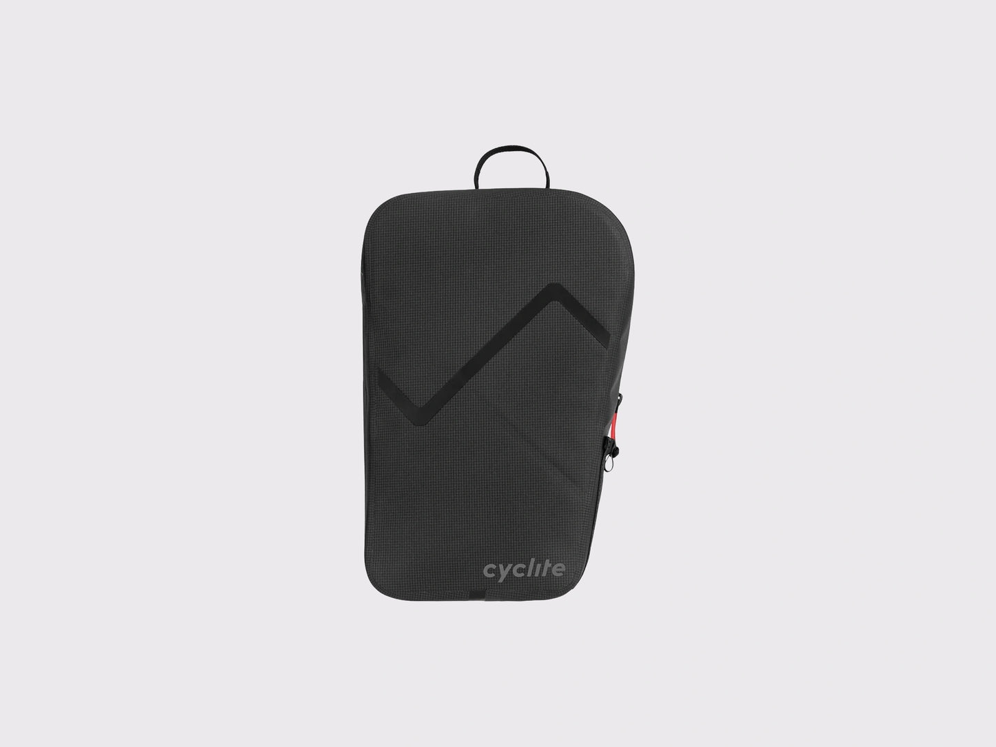 Sacoche de bikepacking profilée Cyclite Fork Bag 01 noire avec poche filet latérale externe (Noir)