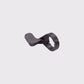 Support de cintre Cyclite Nano Handle Bar Mount 01 en polymère noir injecté, vue de trois-quarts mettant en avant la bague de fixation pour cintre de diamètre 31,8 mm.