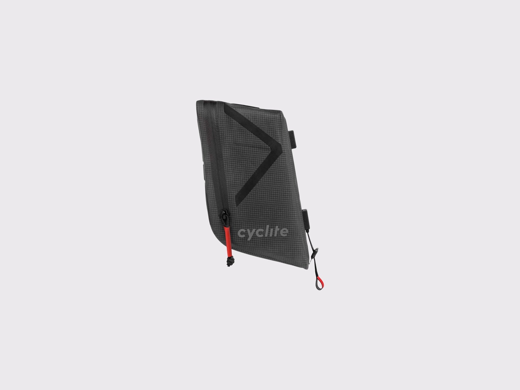 Sacoche de selle aerodynamique Cyclite Saddle Bag Nano 01 grise vue de profil (Noir)