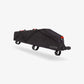 Sacoche tube supérieur CYCLITE Top Tube Bag Large 02 noire avec sangles de fixation amovibles sur fond blanc. (Noir)