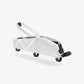 Sacoche de tube supérieur CYCLITE Top Tube Bag Large 02 blanche avec rabat avant magnétique ouvert. (Blanc)