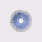 Disque de frein CHASER 0-AERO 160mm. Noyau aérodynamique en aluminium 7075 T6 bleu et piste en acier inoxydable SUS420. Interface Centerlock. (Bleu)