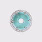 Disque de frein CHASER 0-AERO 160mm. Noyau aérodynamique en aluminium 7075 T6 céleste et piste en acier inoxydable SUS420. Interface Centerlock. (Bleu ciel)