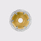 Disque de frein CHASER 0-AERO 160mm. Noyau aérodynamique en aluminium 7075 T6 or et piste en acier inoxydable SUS420. Interface Centerlock. (Or)