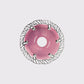 Disque de frein CHASER 0-AERO 160mm. Noyau aérodynamique en aluminium 7075 T6 rose et piste en acier inoxydable SUS420. Interface Centerlock. (Rose)
