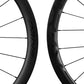 Gros plan jante carbone 42 mm et marquage Drive G42 Elitewheels finition noire (Noir)