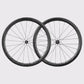 Paire de roues gravel carbone Elitewheels Drive G42 largeur interne 28 mm noires (Noir)
