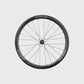 Roue arrière carbone gravel Elitewheels Drive G42 avec marquages argentés (Argent)