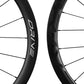 Gros plan jante carbone 42 mm et marquage Drive G42 Elitewheels finition argent (argent)