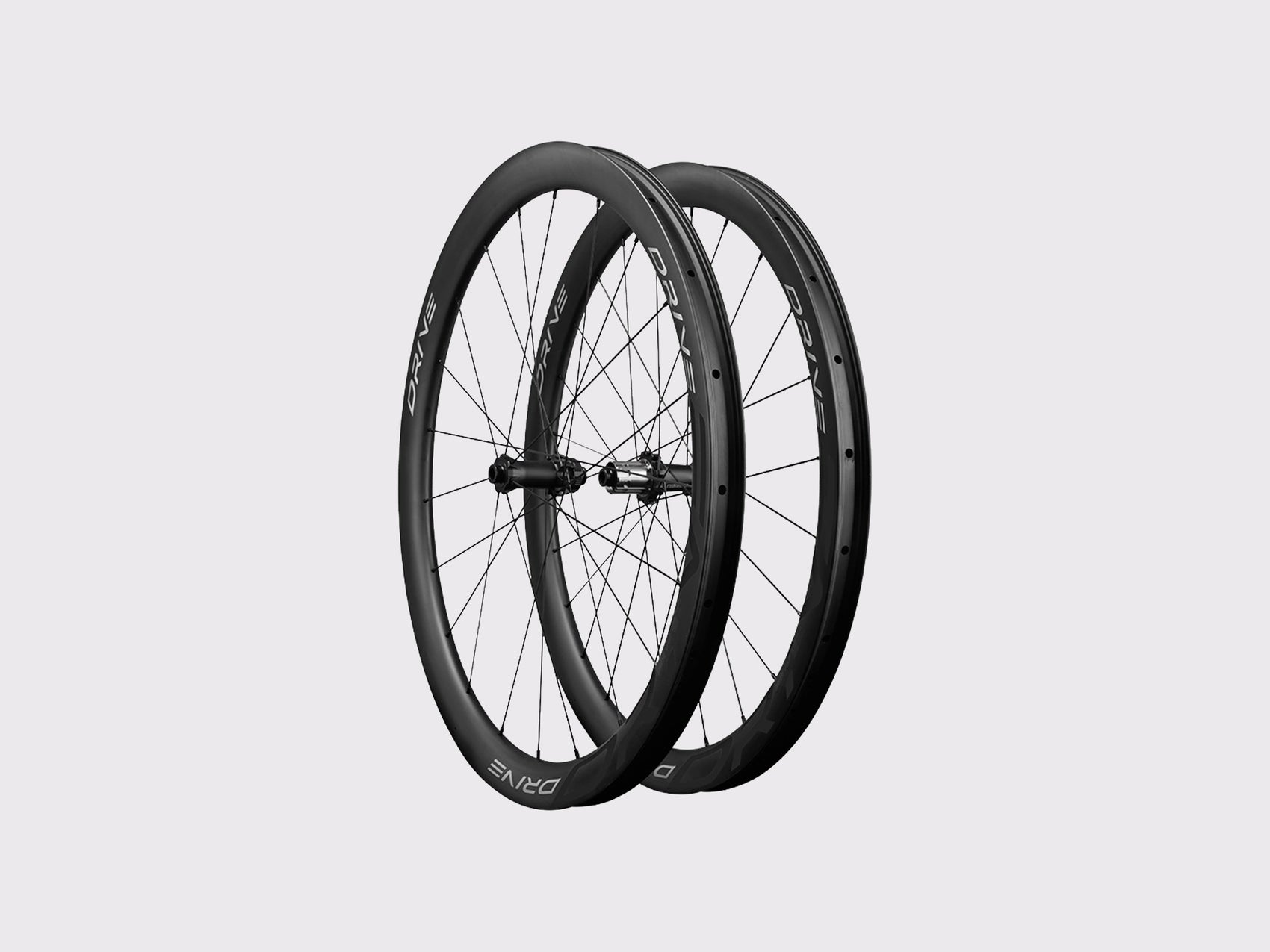 Paire de roues Elitewheels Drive G42 de trois-quarts finition argentée (Argent)