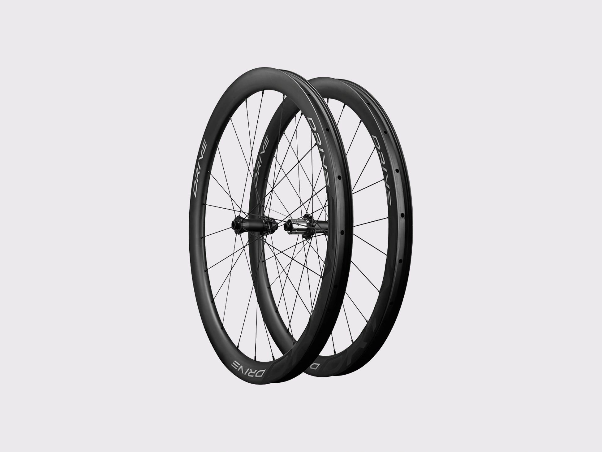 Paire de roues Elitewheels Drive G42 de trois-quarts finition argentée (Argent)