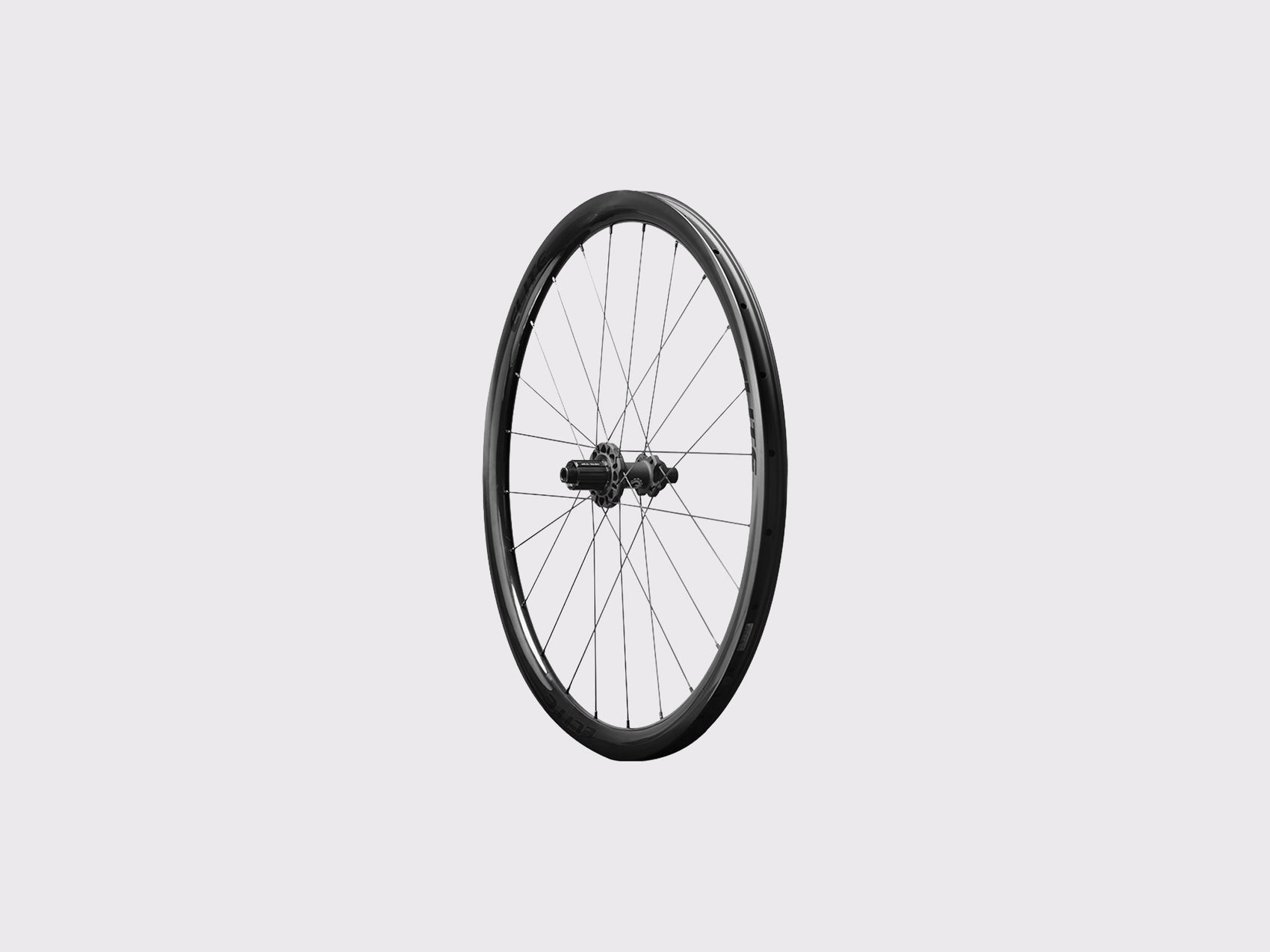 Roue arriere carbone Elitewheels Marvel II 36D freins a disque avec moyeu Motion noir et corps de roue libre (Noir) (36 mm)