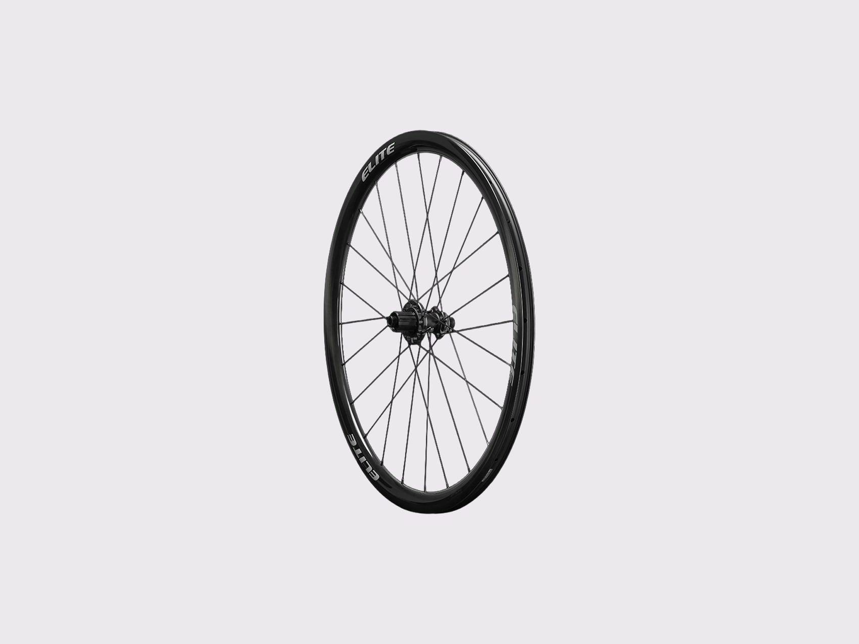 Roue de velo de route Elitewheels Marvel II 36D avec roulements ceramique et rayons plats Alpina Aero (Argent) (36 mm)