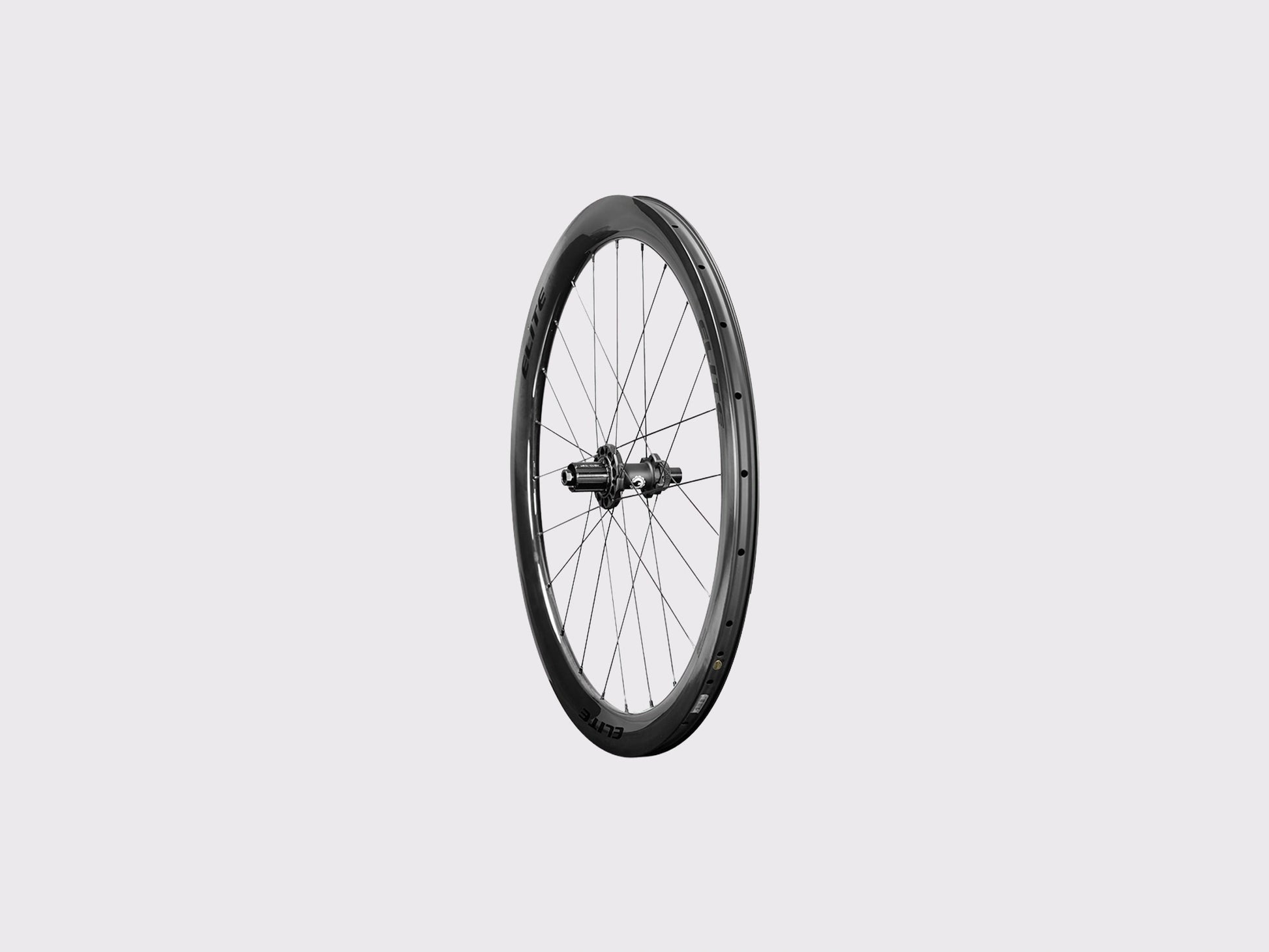 Roue arriere carbone Elitewheels Marvel II 50D freins a disque avec moyeu Motion noir et corps de roue libre (Noir) (50 mm)