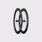 Paire de roues Elitewheels Marvel II 65D pour frein a disque axe traversant 12mm vue de trois quarts (Noir) (65 mm)