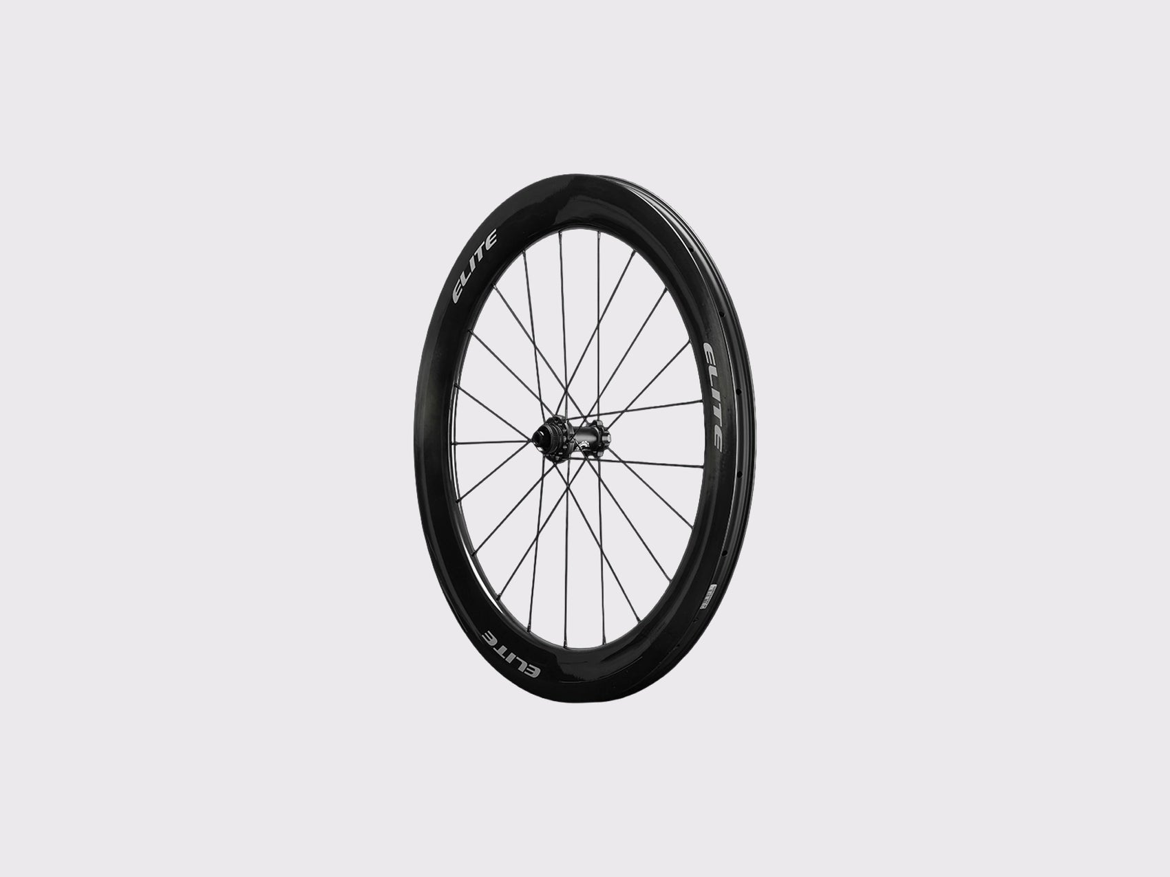 Roue de velo de route Elitewheels Marvel II 65D avec roulements ceramique et rayons plats Alpina Aero (Argent) (65 mm)