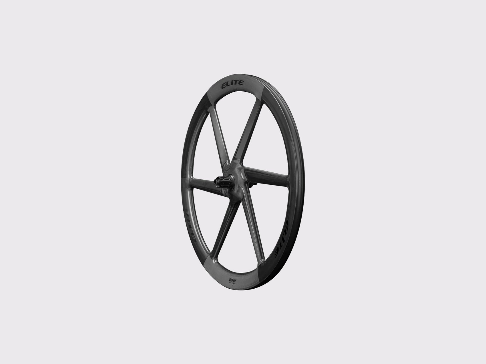 Roue arriere carbone monobloc Elitewheels Velo Six II Disc avec corps de roue libre Shimano HG