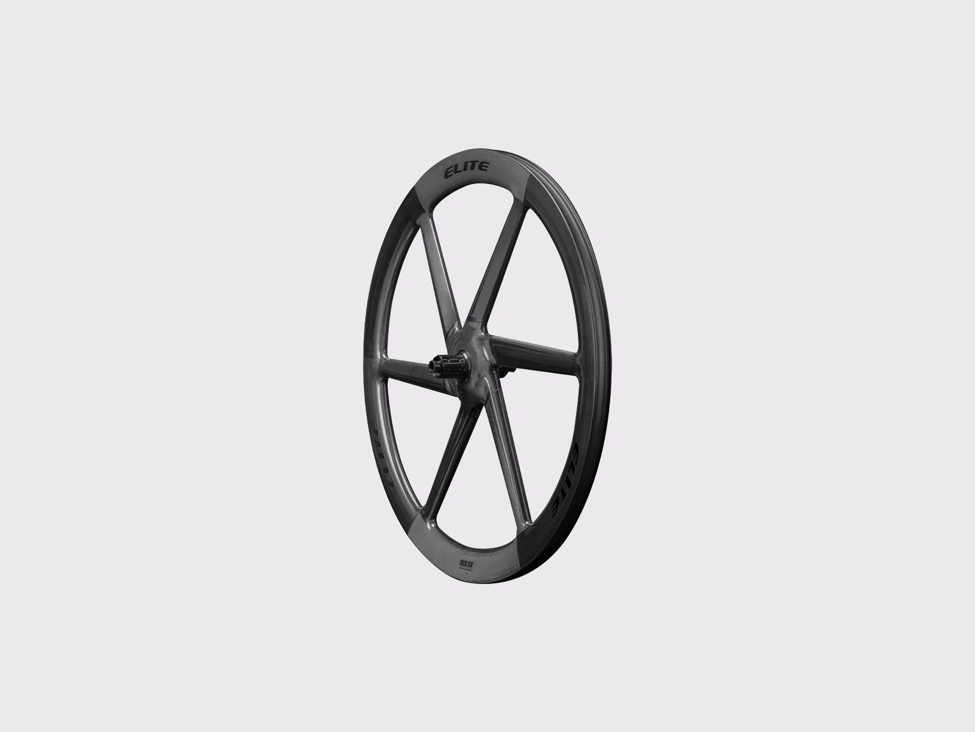 Roue arriere carbone monobloc Elitewheels Velo Six II Disc avec corps de roue libre Shimano HG