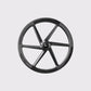 Roue carbone monocoque Elitewheels Velo Six II Disc vue de face profil carbone UD