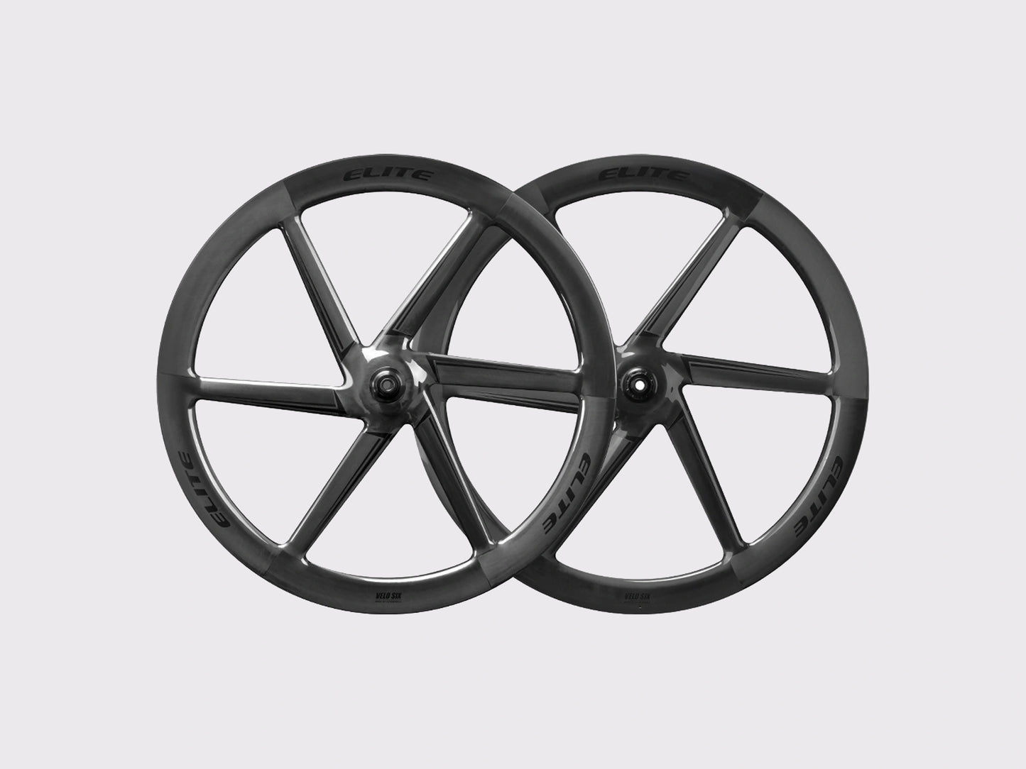 Paire de roues carbone a batons Elitewheels Velo Six II Disc pour velo de route et contre-la-montre