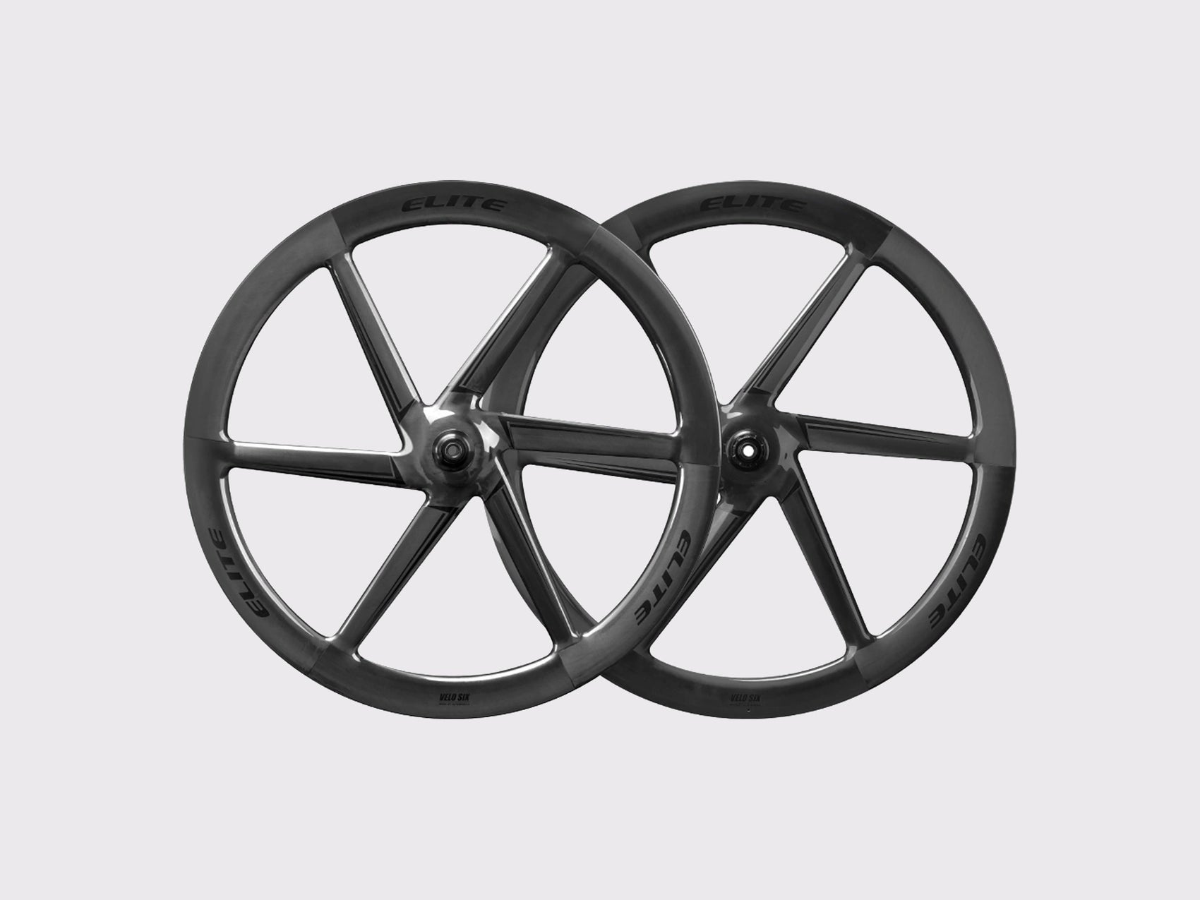 Paire de roues carbone a batons Elitewheels Velo Six II Disc pour velo de route et contre-la-montre