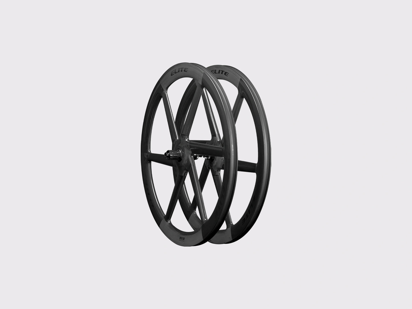 Paire de roues monobloc carbone Elitewheels Velo Six II profile de jante 50mm et moyeux CNC