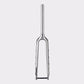 Fourche gravel titane bikepacking CYKL avec œillets. Garde boue et compatible étriers post mount et flat mount (Brut titane) (œillets)