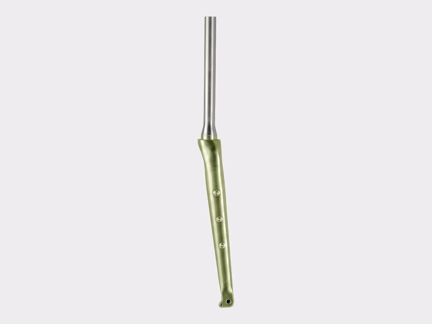 Fourche gravel titane RAAVE CYKL anodisée couleur or vert (Or vert)