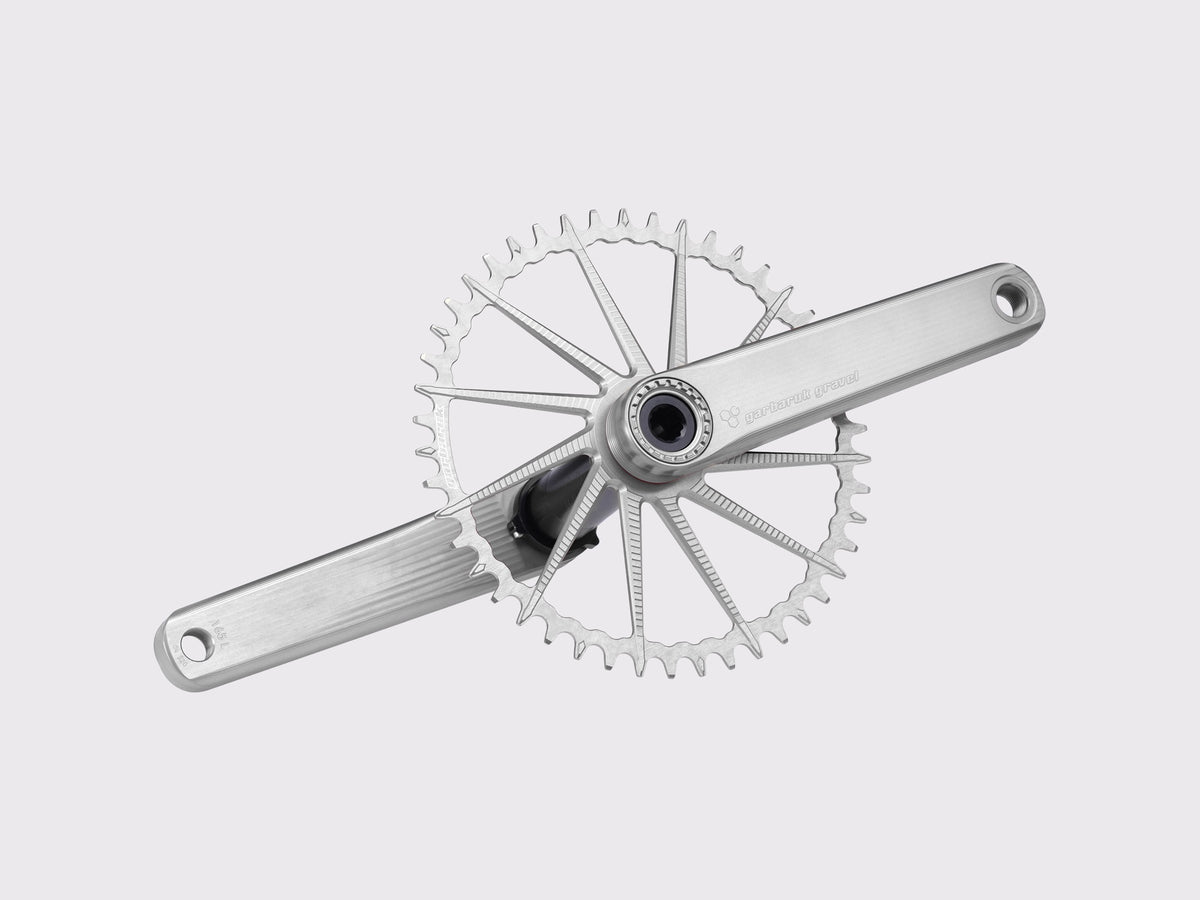 Pédalier route gravel Garbaruk axe DUB (Argent)