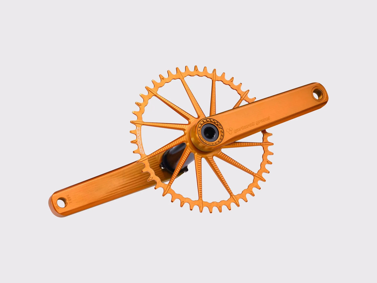 Pédalier route gravel Garbaruk axe DUB (Orange)