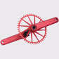 Pédalier route gravel Garbaruk axe DUB (Rouge)