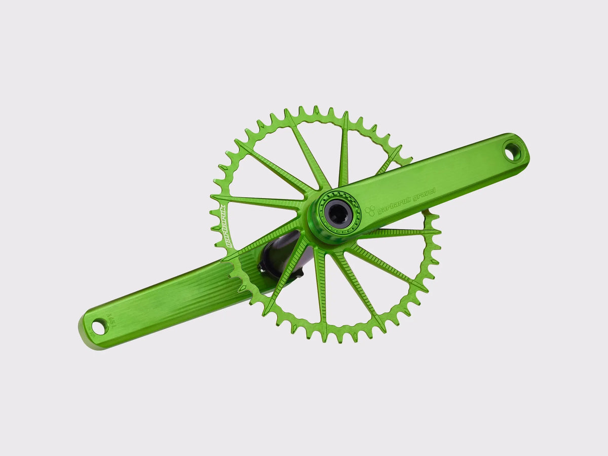 Pédalier route gravel Garbaruk axe DUB (Vert)