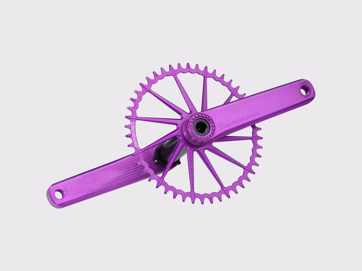 Pédalier route gravel Garbaruk axe DUB (Violet)