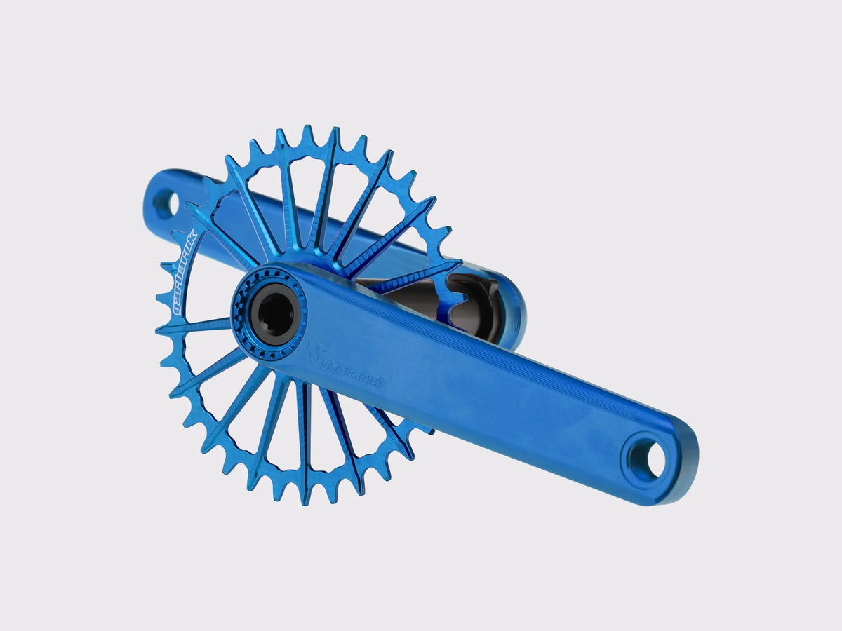 Pédalier XC VTT Garbaruk axe DUB (Bleu)