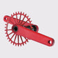 Pédalier XC VTT Garbaruk axe DUB (Rouge)