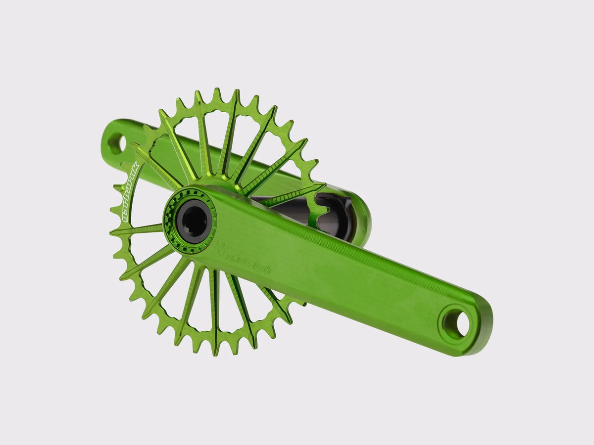 Pédalier XC VTT Garbaruk axe DUB (Vert)