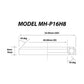 CYKL roulement de direction MH-P16H8 52×40×7 mm